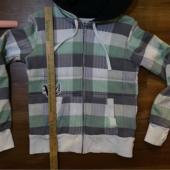 Vintage Volcom Hoodie Zip up size medium‎ thick skate surf - Picture 6 of 11